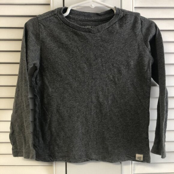 Burts Bees Size 2T Grey Heather Long Sleeved Tee - Picture 1 of 3